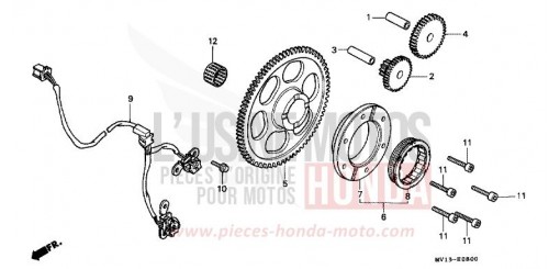 PULSE GENERATOR/ STARTING CLUTCH XRV750M de 1991